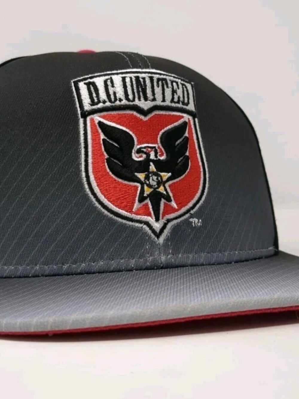 Adidas D.C. DC United Soccer Club Adjustable Strapback Hat Cap Black/Red